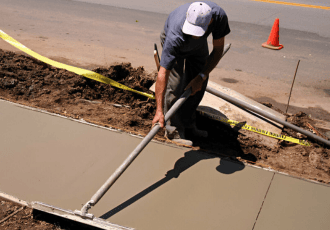 Concrete Sidewalk Installation